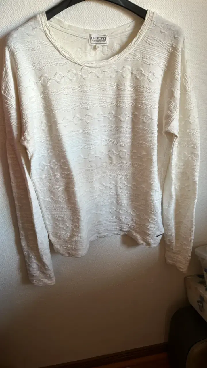 Poleron blanco de mujer Cherokee talla L - 1