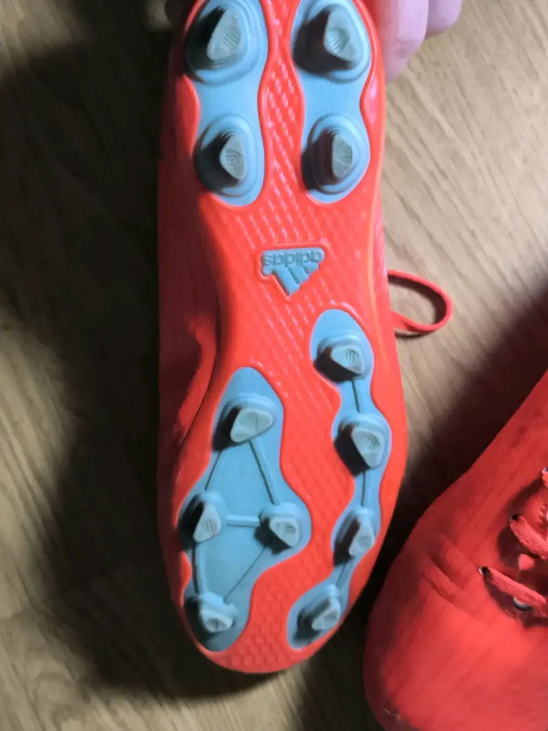 Botines de fútbol Adidas naranjas talla 38 - 3