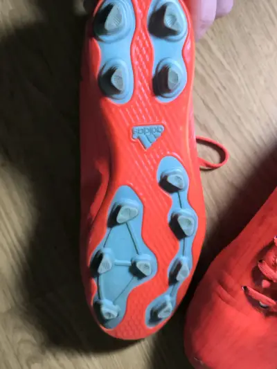 Botines de fútbol Adidas naranjas talla 38 - miniatura 3