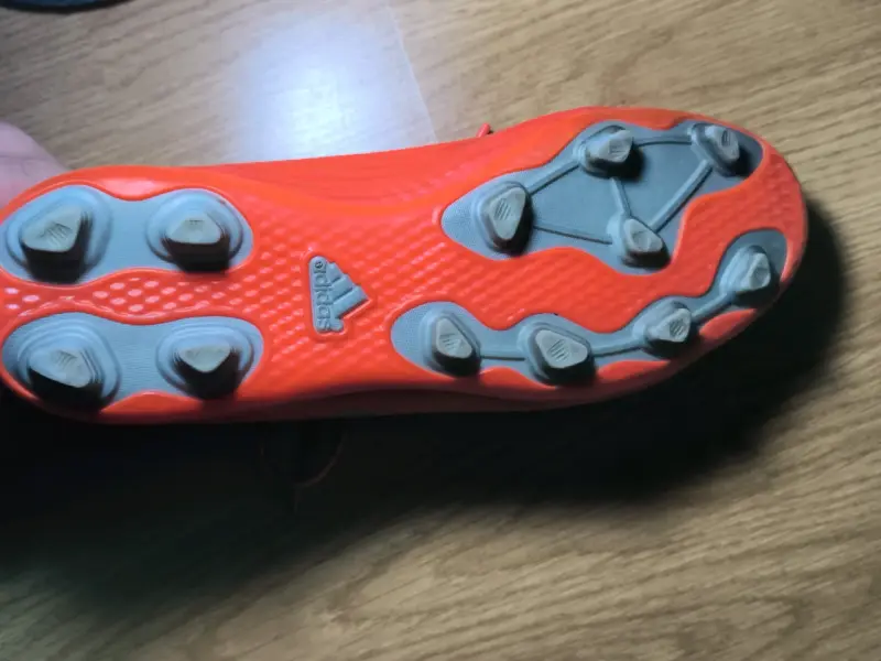 Botines de fútbol Adidas naranjas talla 38 - 4