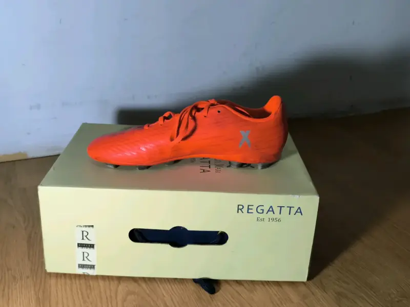 Botines de fútbol Adidas naranjas talla 38 - 6
