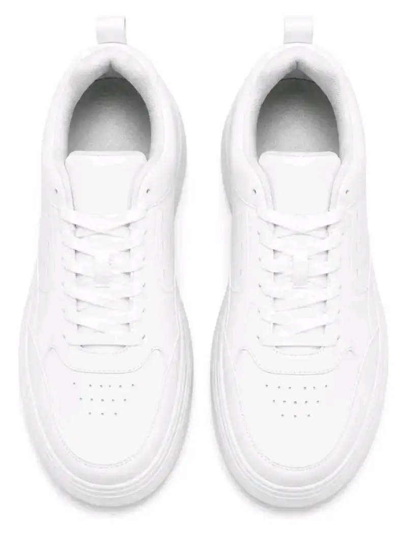 Zapatillas deportivas blancas con plataforma - 4
