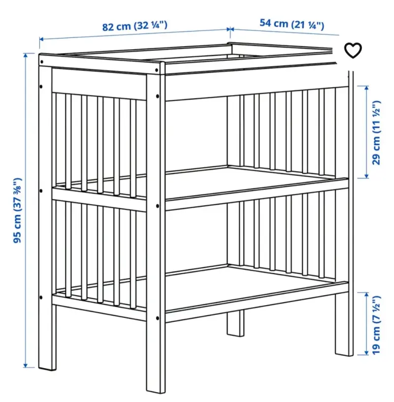Mudador Blanco - marca Gulliver (Ikea) - 2