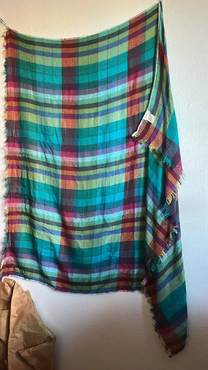 Pañuelo de algodón multicolor lounge - 1