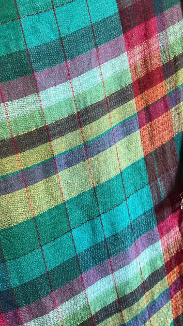Pañuelo de algodón multicolor lounge - 3