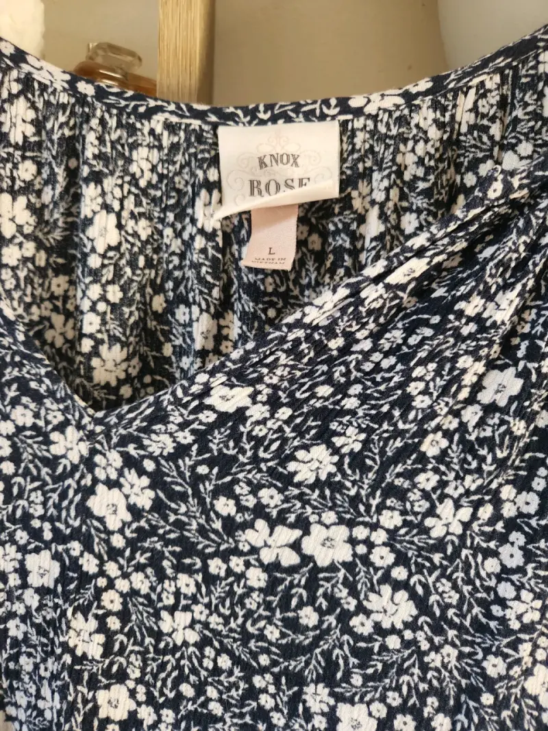 Vestido floral azul Knox Rose - 2