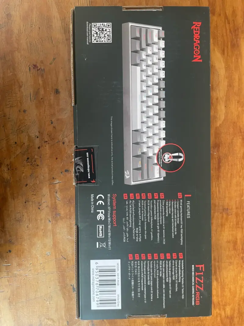 Teclado Mecánico Redragon Fizz RGB K617-RGB - 6
