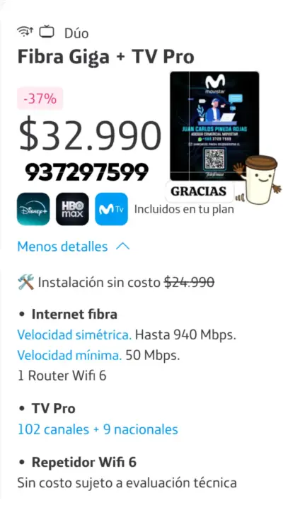 PLAN DE INTERNET FIBRA OPTICA - miniatura 2