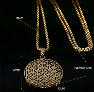 Colgante Flor de la Vida, geometría sagrada - miniatura 2