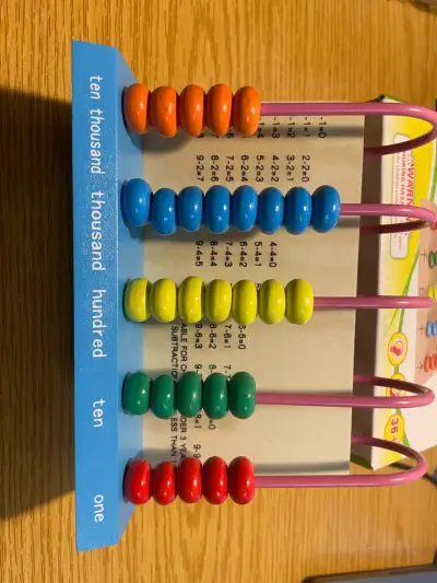 Ábaco de madera educativo para niños - miniatura 2