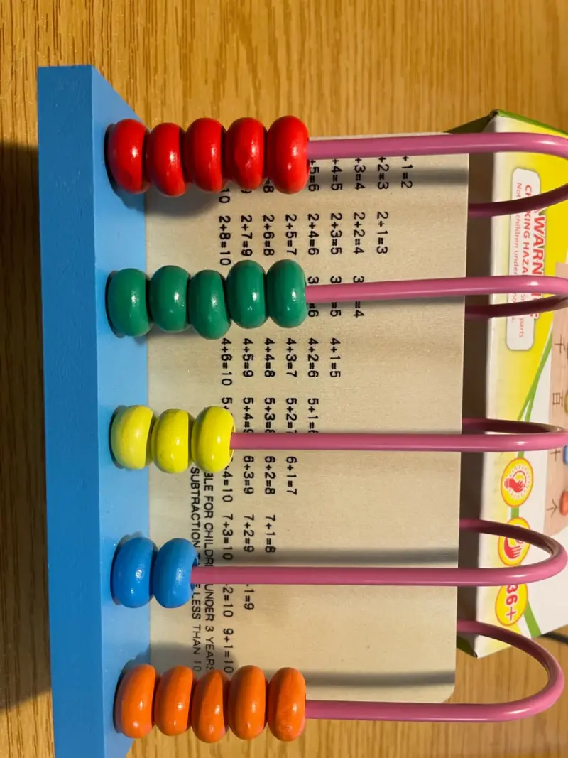 Ábaco de madera educativo para niños - 3