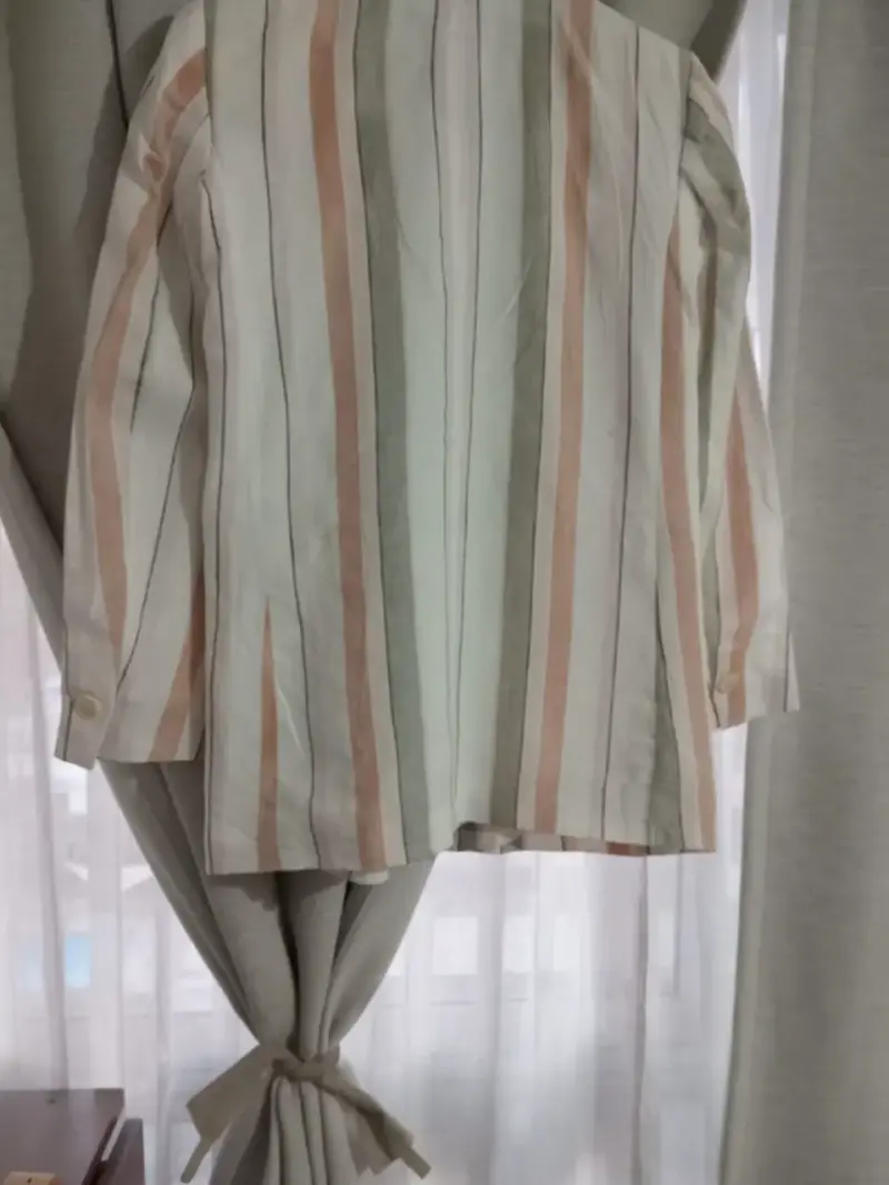 Blazer a rayas multicolor para mujer Zara - 3
