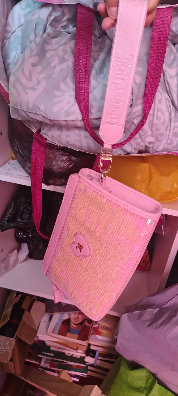 Bolso bandolera Juicy Couture rosa - 1