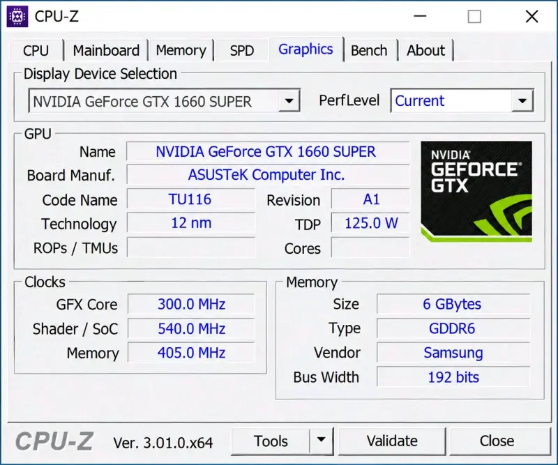 Tarjeta gráfica ASUS GeForce GTX 1660 Super 6GB - 2