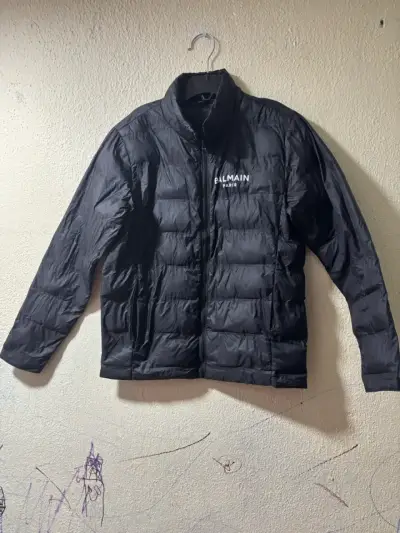 Chaqueta acolchada negra Balmain para hombre - miniatura 1