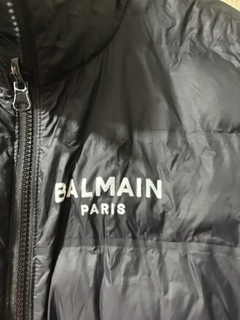 Chaqueta acolchada negra Balmain para hombre - 2