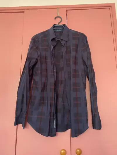 Camisa de hombre Perry Ellis a cuadros - miniatura 1