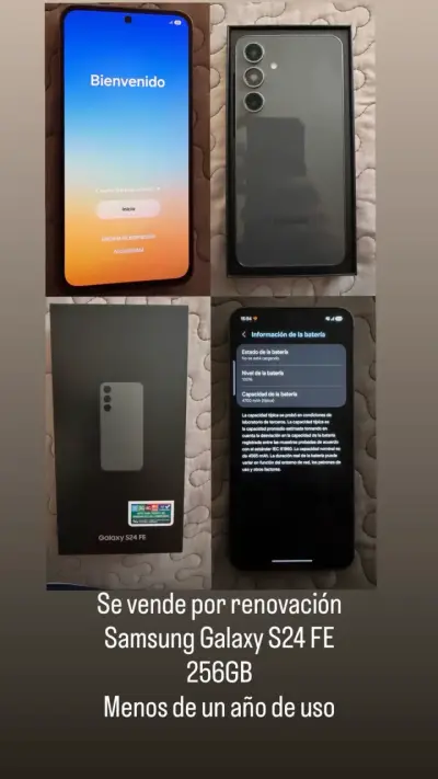 Samsung Galaxy S24 FE con caja y accesorios - miniatura 5