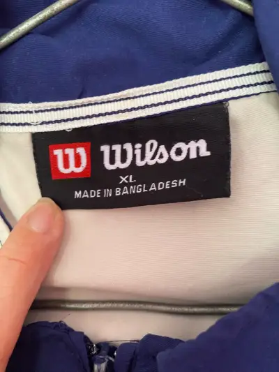 Chaqueta deportiva azul Wilson para hombre - miniatura 2