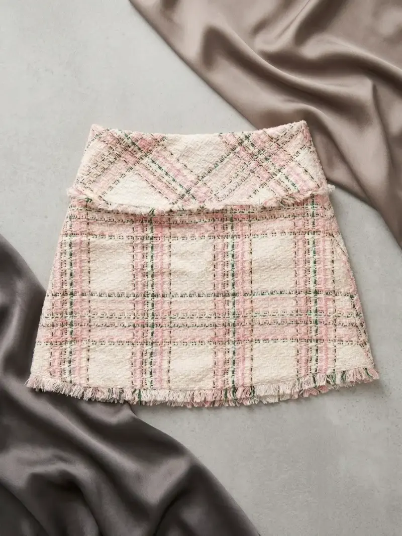 Falda  Zara rosada - 2