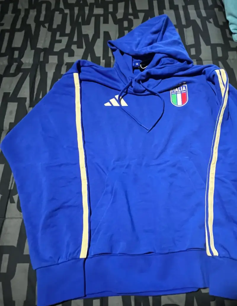 Polerón Adidas Italia FIGC Azul - 4