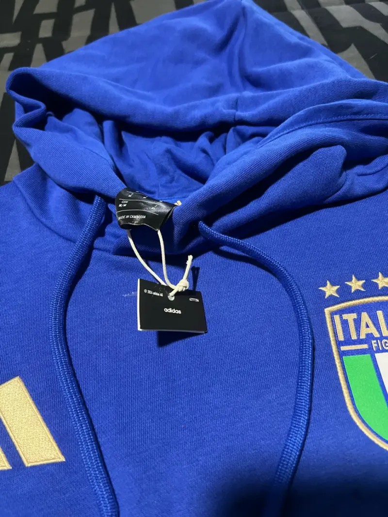 Polerón Adidas Italia FIGC Azul - 6
