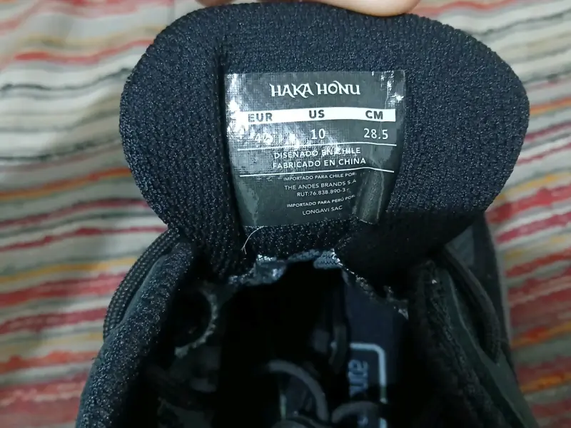 Zapatillas outdoor negras Haka Honu - 3