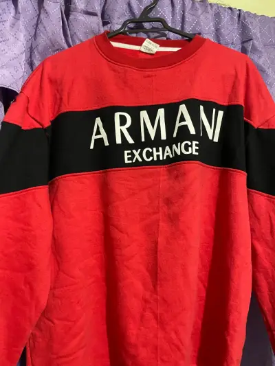 Polerón rojo Armani Exchange EA7 para hombre - miniatura 2