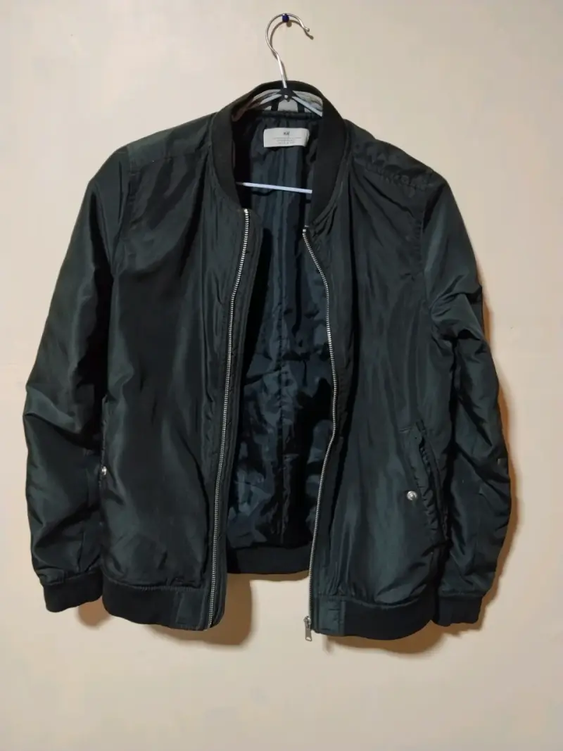 Chaqueta bomber negra H&M para niños - 1