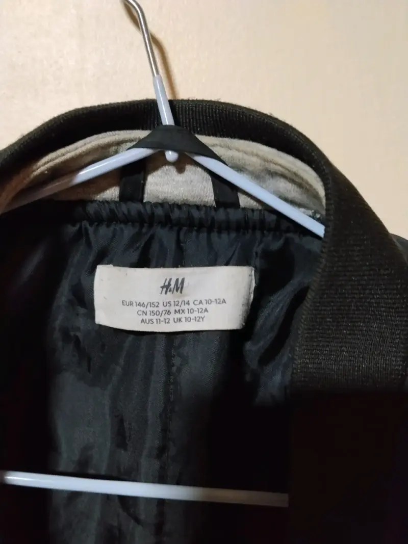 Chaqueta bomber negra H&M para niños - 3