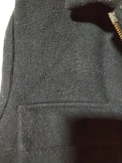 Chaqueta negra de lana con bolsillos zara - miniatura 2