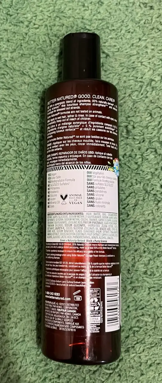 Shampoo reparador de daños Better Natured 300ml - 2