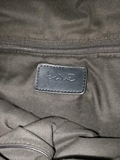 Bolso de cuero negro con correa extraíble - miniatura 4