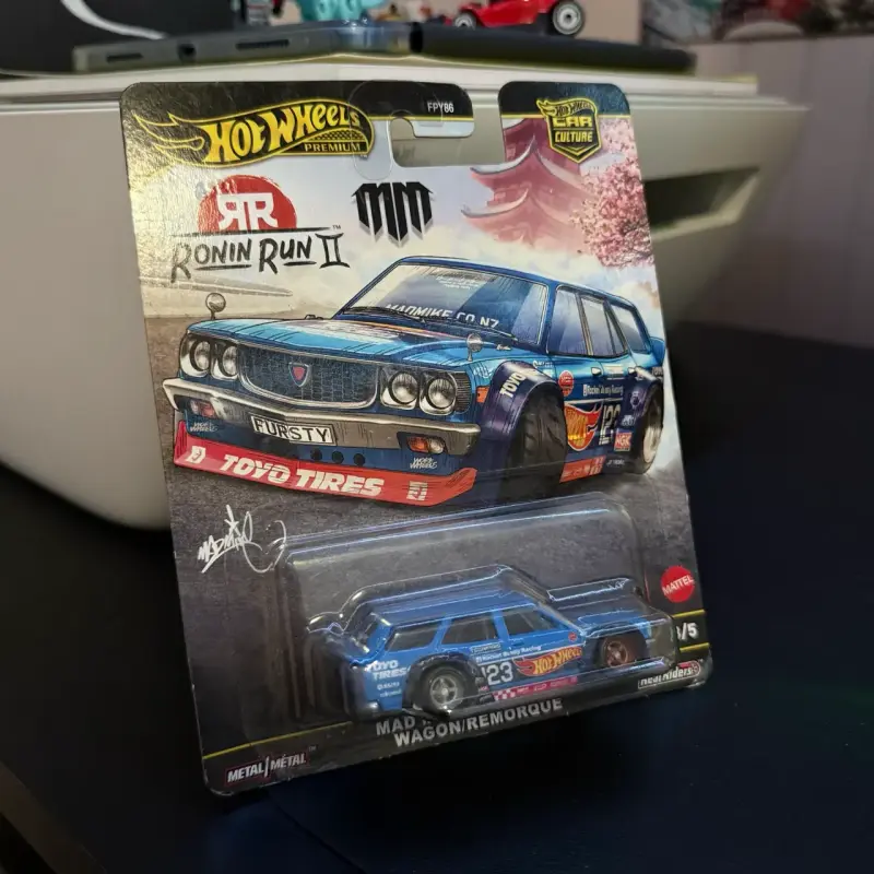 HotWheels Premium Mazda RX-3 Mad Mike Ronin Run ll - 2