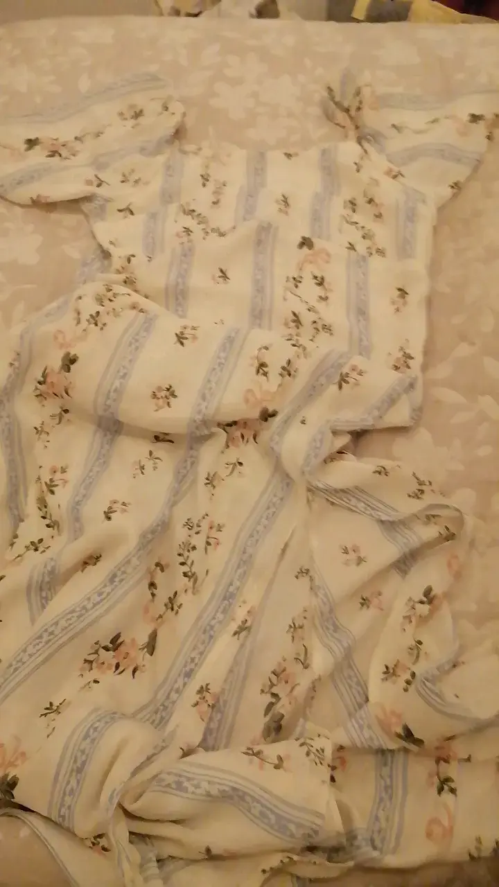 Vestido largo floral vintage
