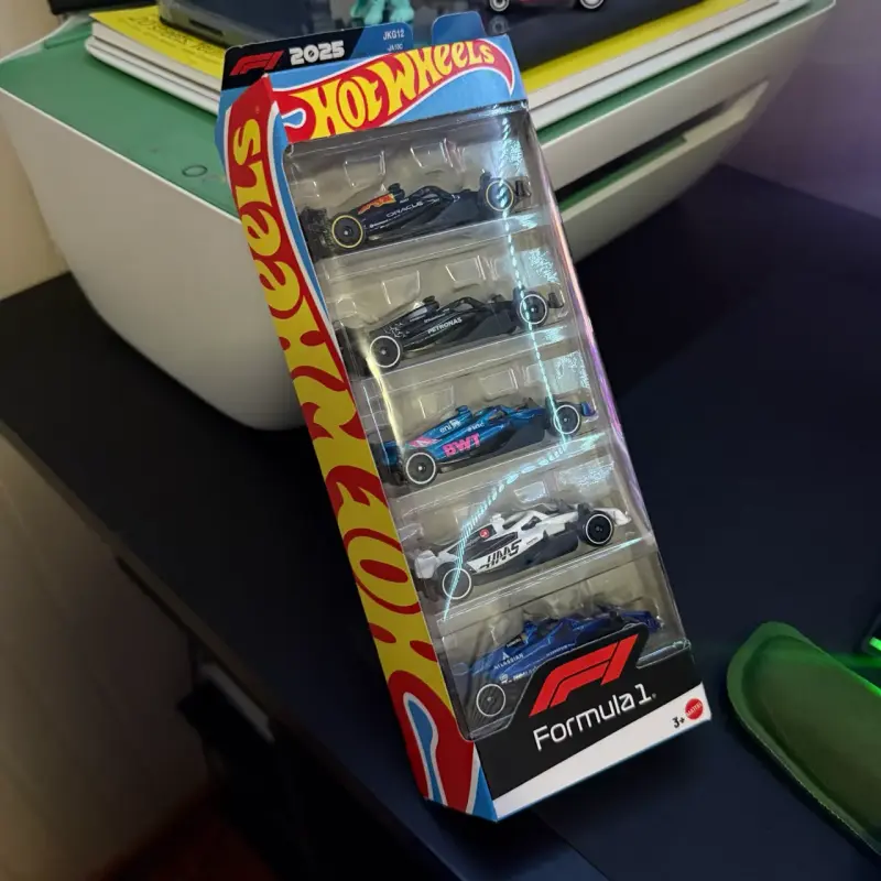 Pack 5 Hot Wheels F1 2025