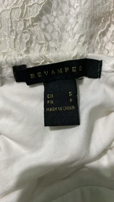 Vestido de encaje blanco Revamped talla S - miniatura 2