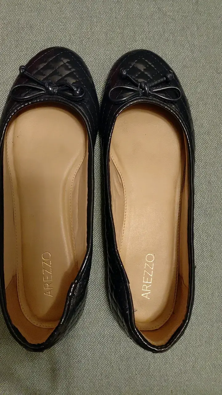 Bailarinas azules Arezzo con diseño acolchado - 1