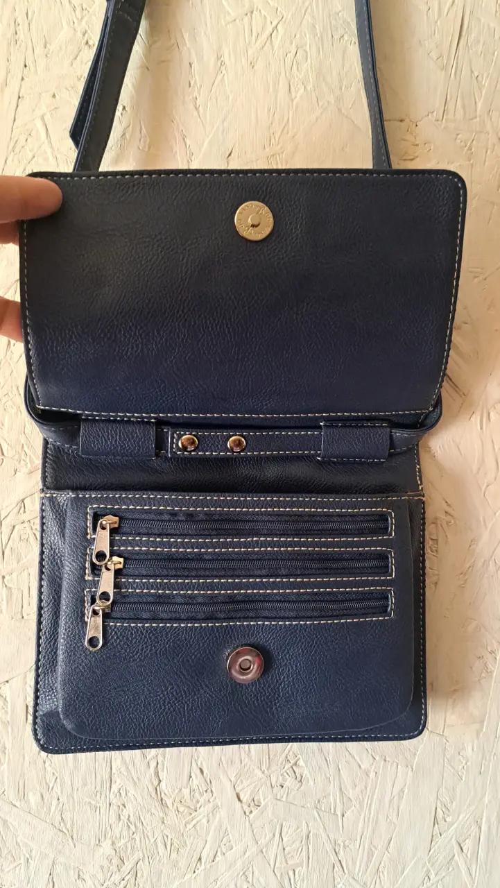 Cartera cruzada azul Nine West en buen estado - 3