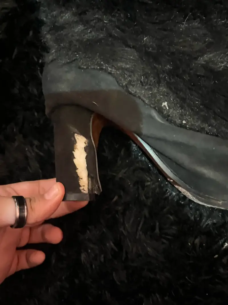 Botas de tacón alto con pelo negro Sam Edelman - 2