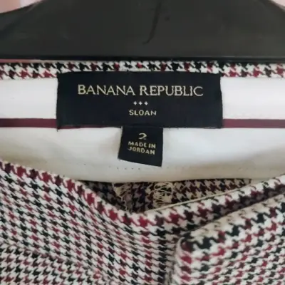 Pantalones a cuadros Banana Republic para muj - miniatura 5