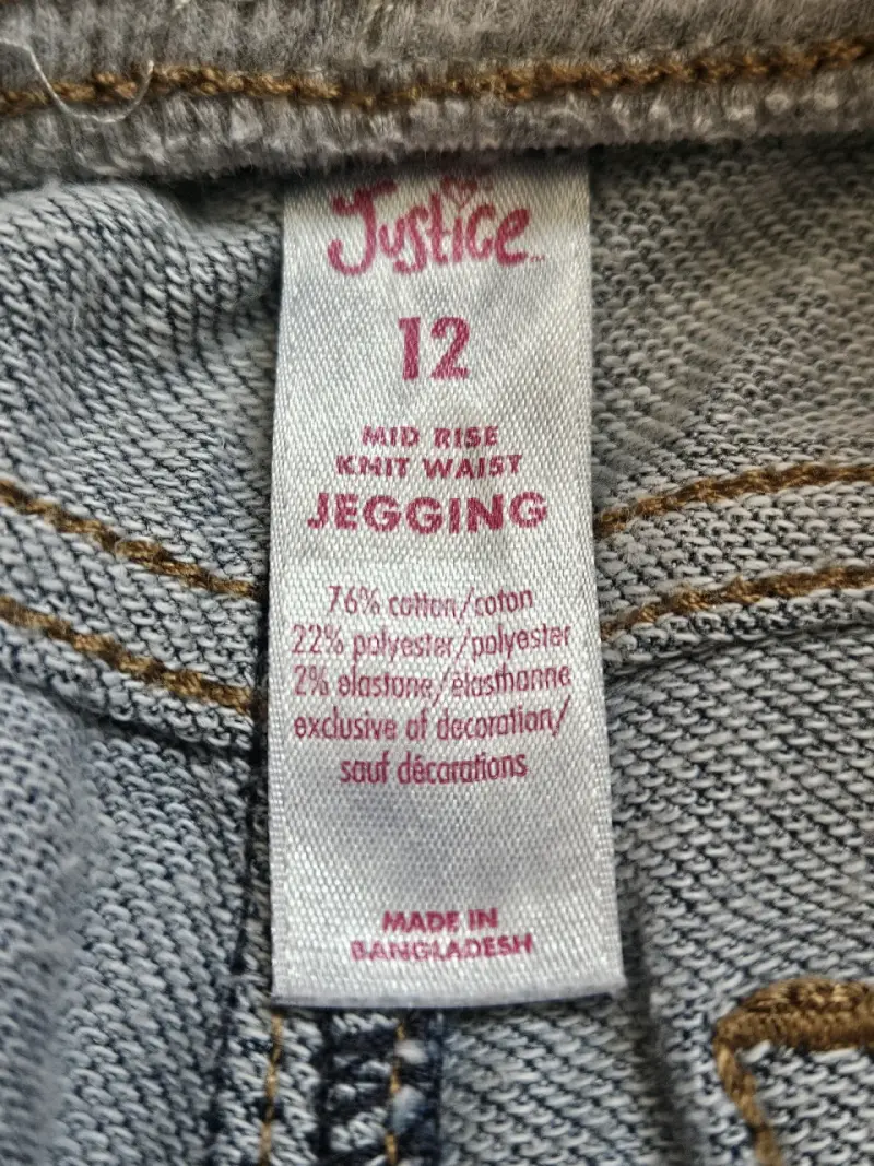 Jeggings de niña Justice talla 12 - 4