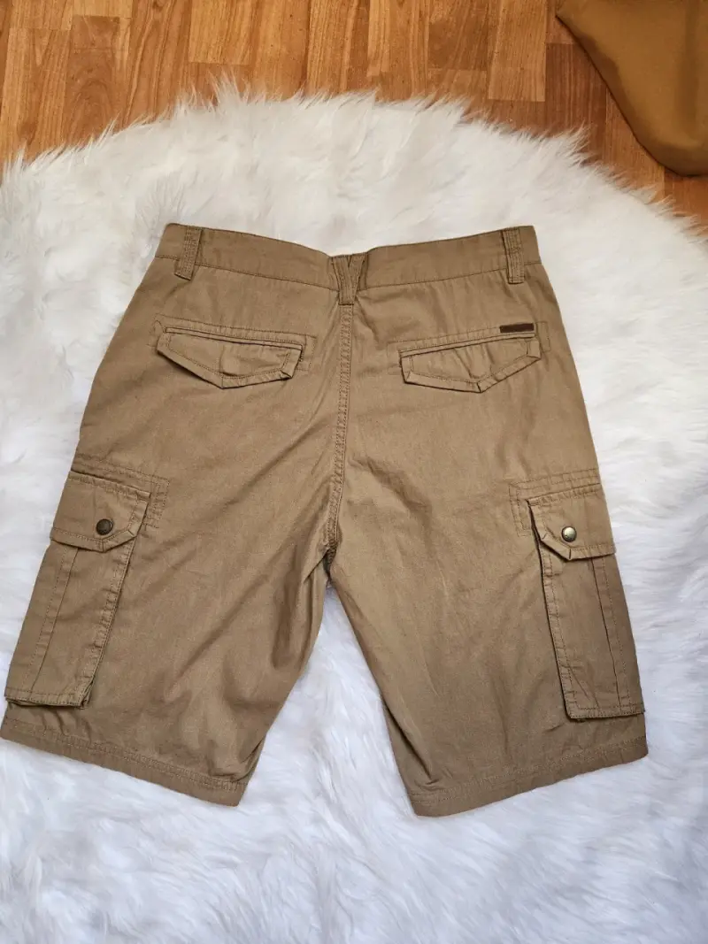 Bermudas cargo beige de algodón talla 42 - 2