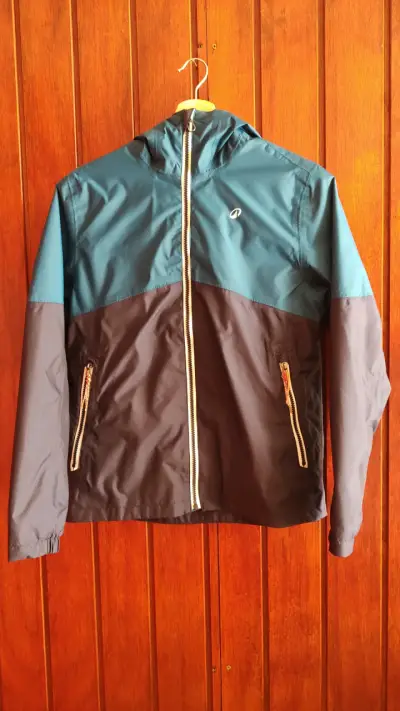 Chaqueta impermeable azul para niños - miniatura 2