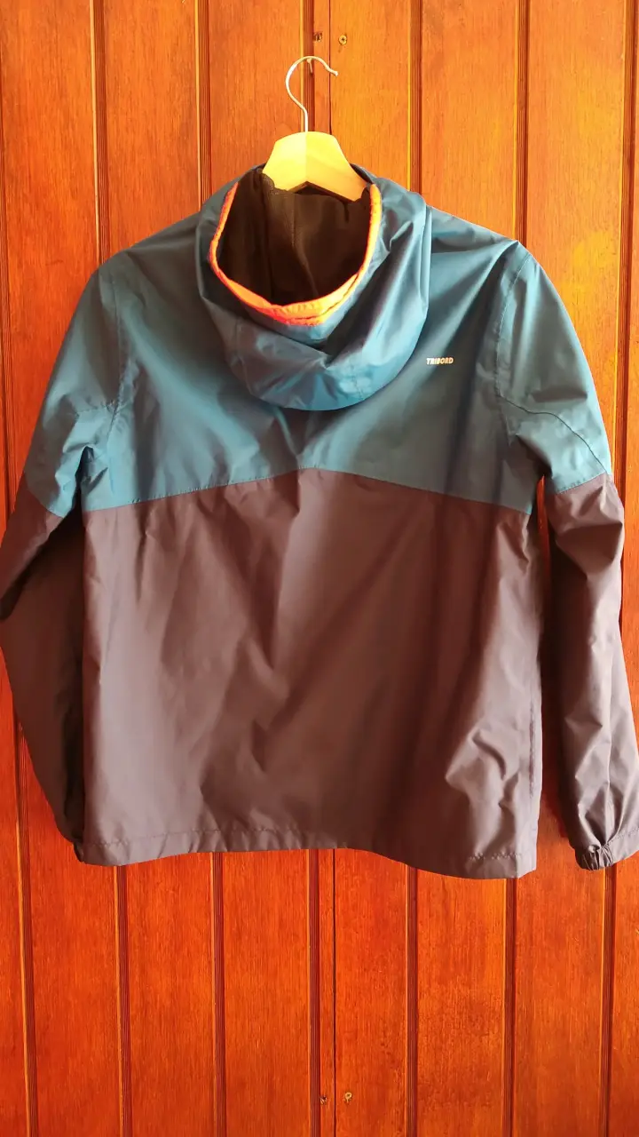 Chaqueta impermeable azul para niños - 3
