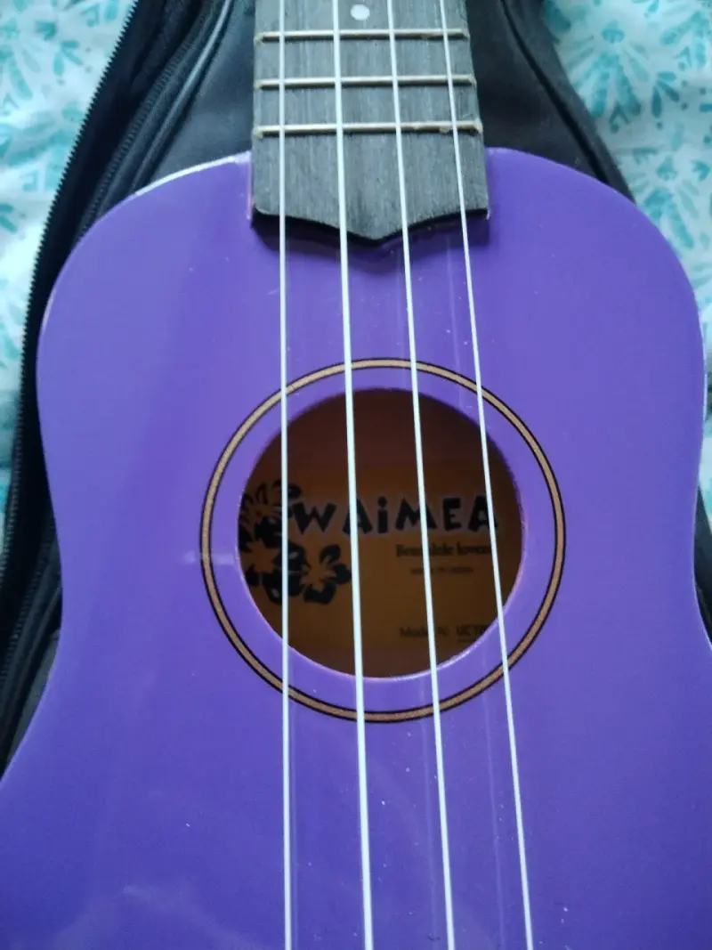 Ukulele soprano Waimea púrpura con funda - 2