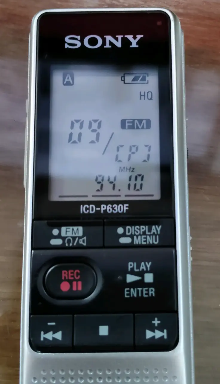 Grabadora de voz Sony ICD-P630F con radio FM - 2