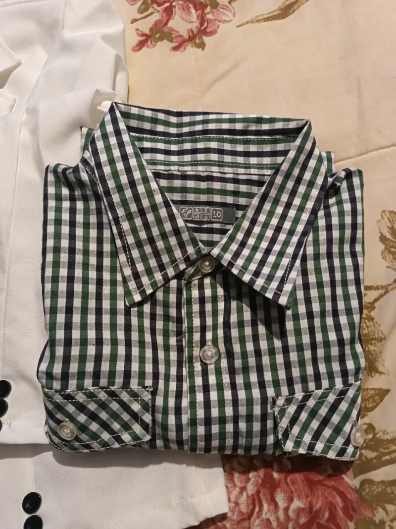 Conjunto de huaso para niño con camisas a cuadros - 3