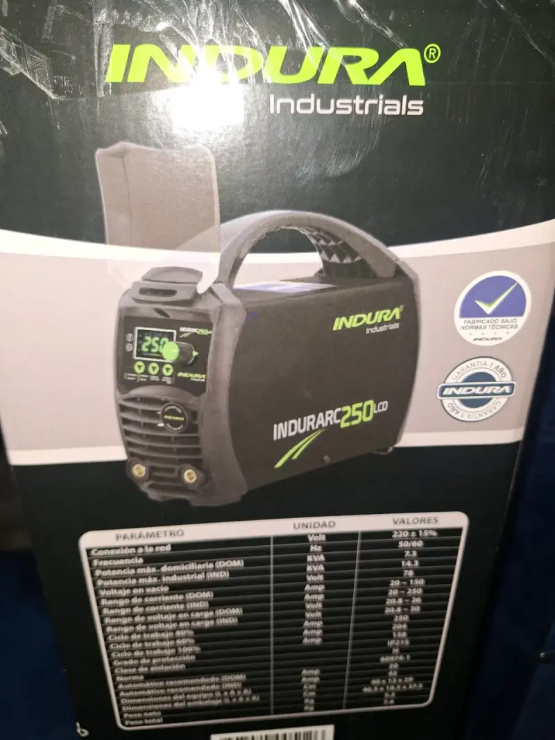 Soldadora Inversora Indura Indurarc 250 LCD - 1