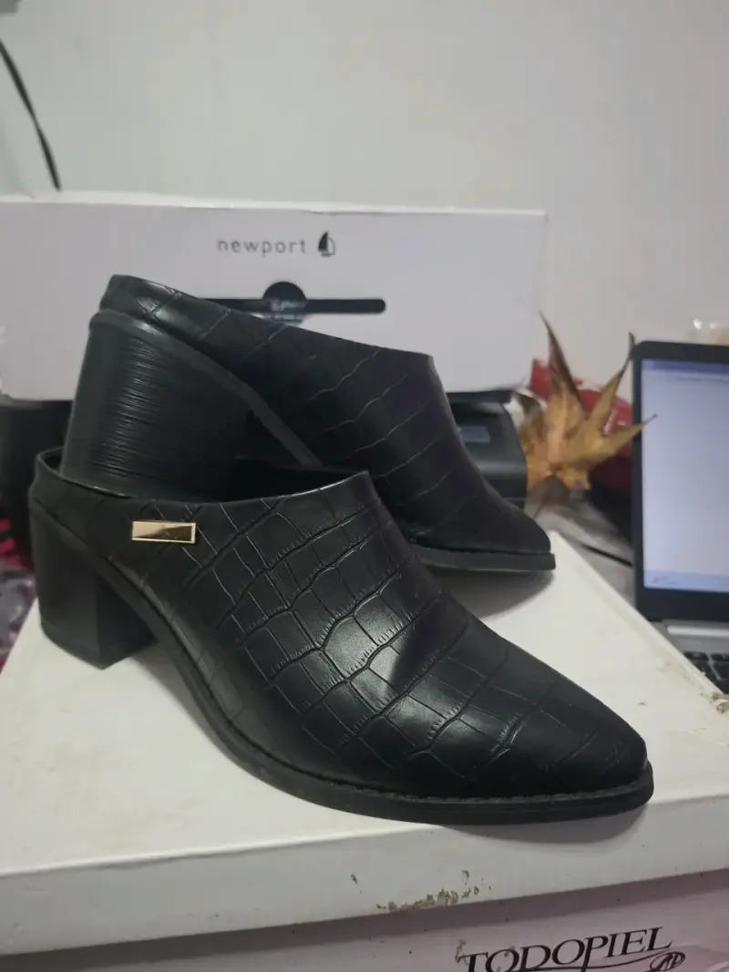 Zapatos de cuero negro Todopiel talla 38 - 4